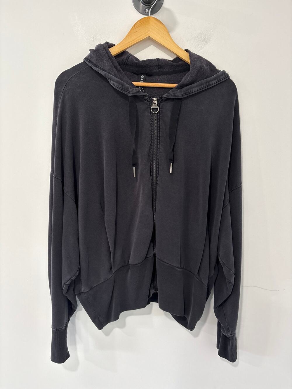 Athleta Full Zip Hoodie Black Size XL